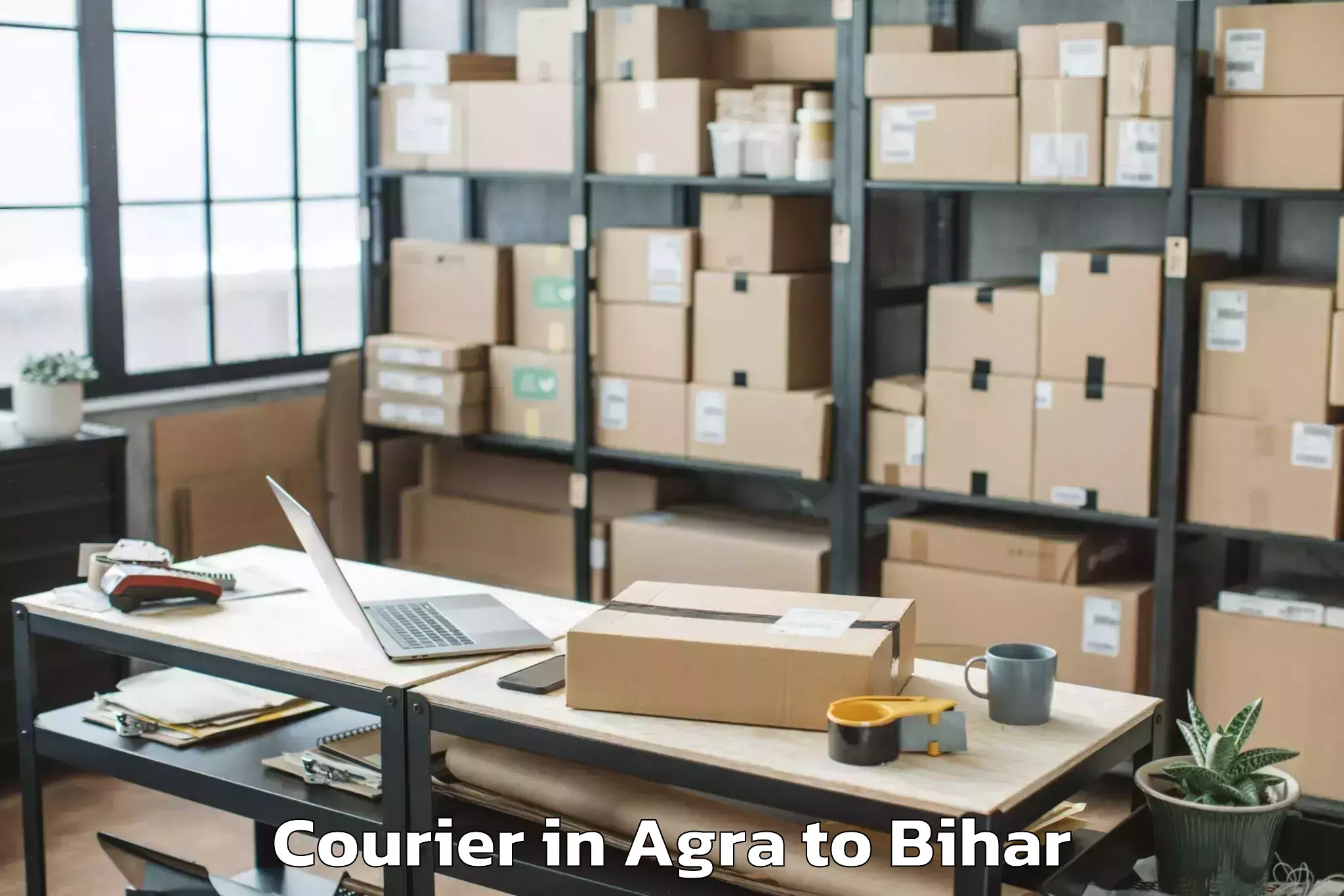 Easy Agra to Sikta Courier Booking